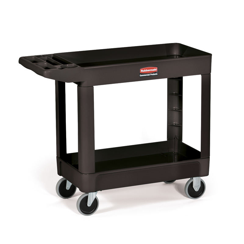 Heavy-Duty Utility Cart with Lipped shelves S, Rubbermaid