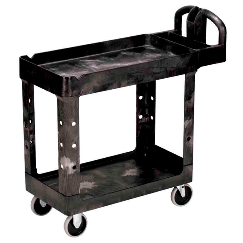 Heavy-Duty Utility Cart with Lipped shelves S, Rubbermaid