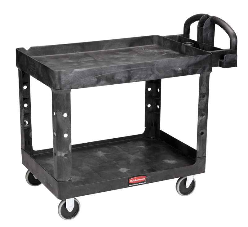 Heavy-Duty Utility Cart with Lipped shelves M, Rubbermaid