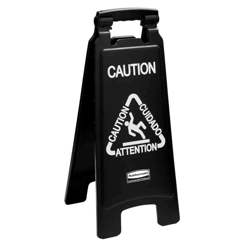 2-Sided floor sign - Caution symbol, Rubbermaid