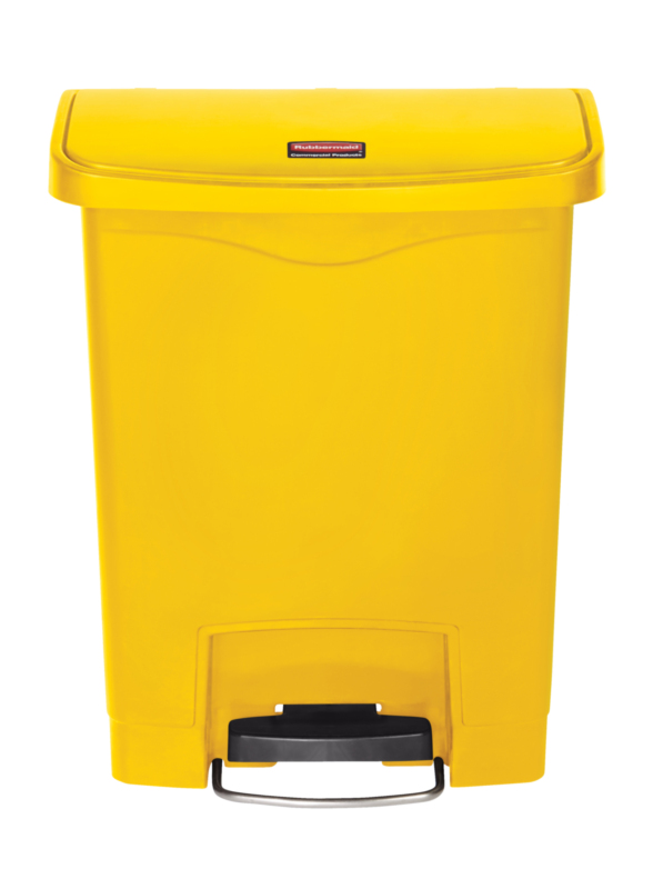 Slim Jim Step On container Front Step kunststof 30 ltr, Rubbermaid