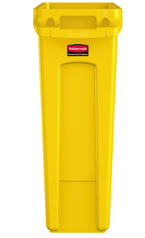 Slim Jim 87 litres with venting channels, Rubbermaid