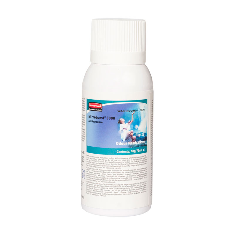 Microburst 3000-navulling Odour Neutraliser 12x75ml, Rubbermaid