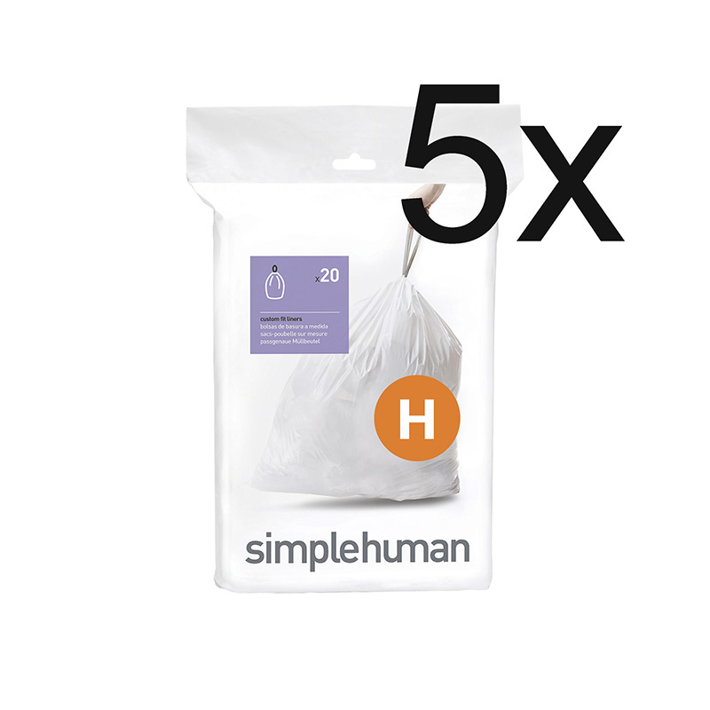 Afvalzakken 30-35 ltr (H), Simplehuman 5x20 stuks