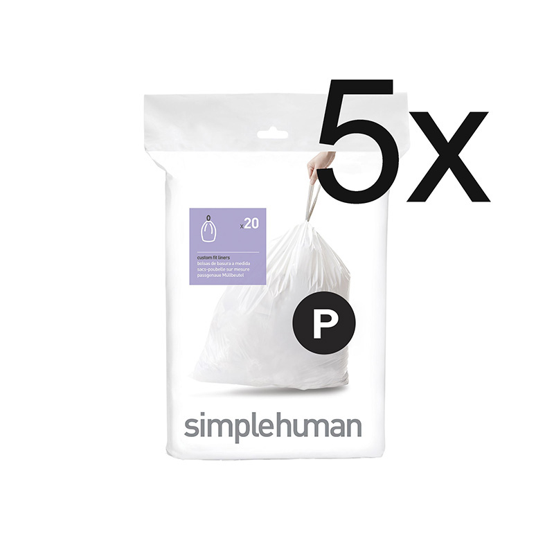 Müllbeutels 50-60 Liter (P), Simplehuman 5x20 Stücke
