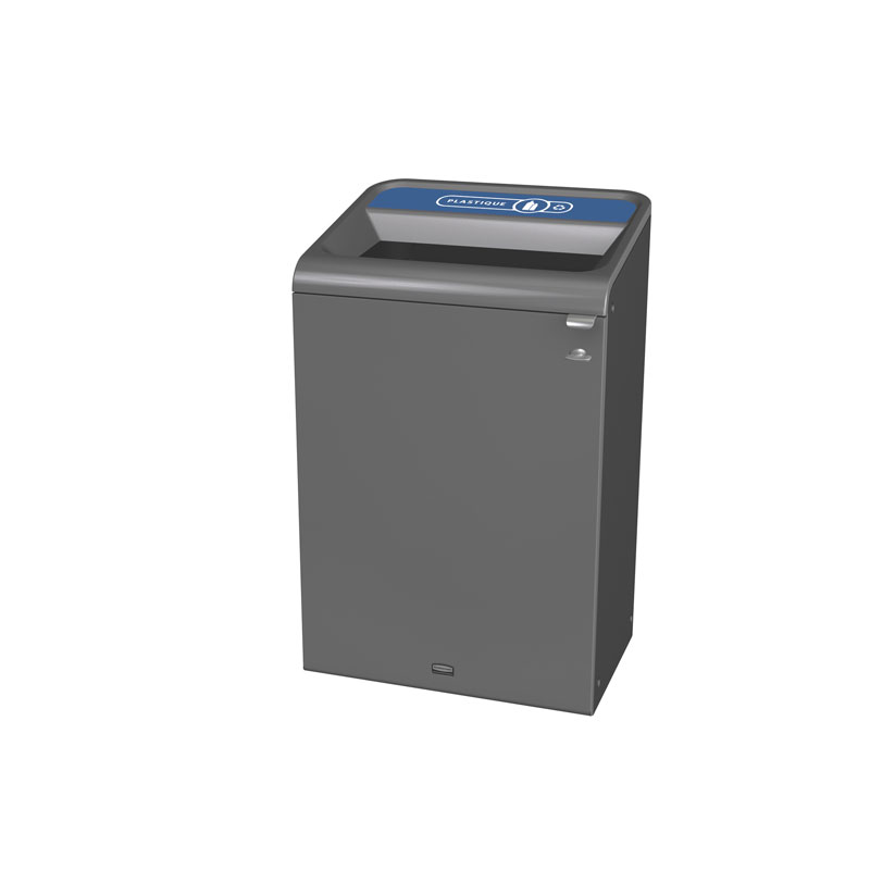 Configure Recyclingstation Plastic BE FR 125 ltr, Rubbermaid