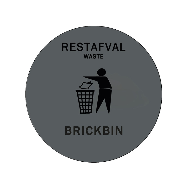 Brickbin Forex Afvalstroomsticker Rest