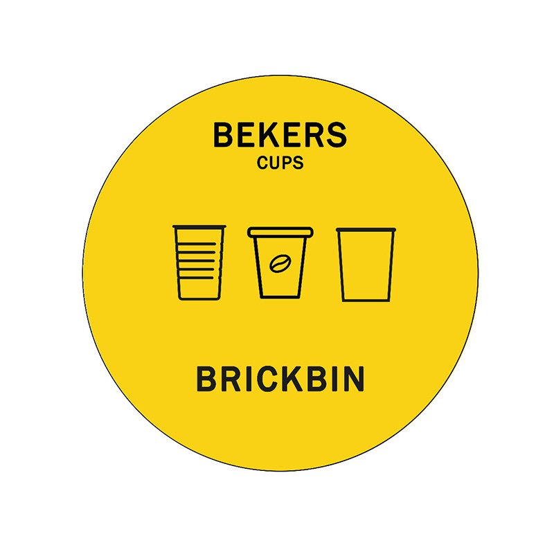 Brickbin Forex Waste Stream Sticker Cups