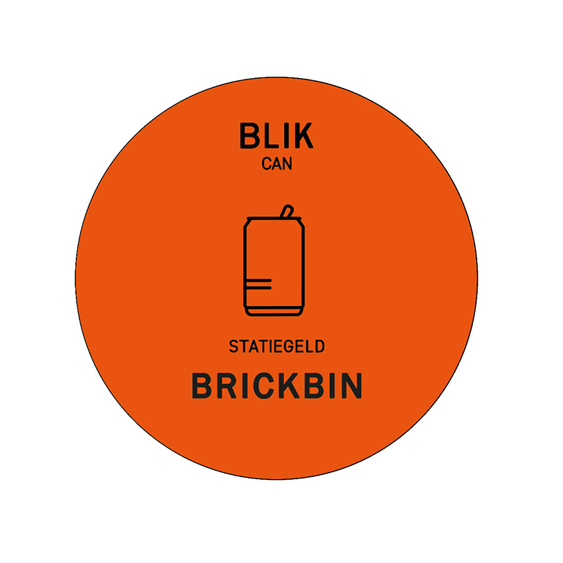 Brickbin Forex Afvalstroomsticker Blik