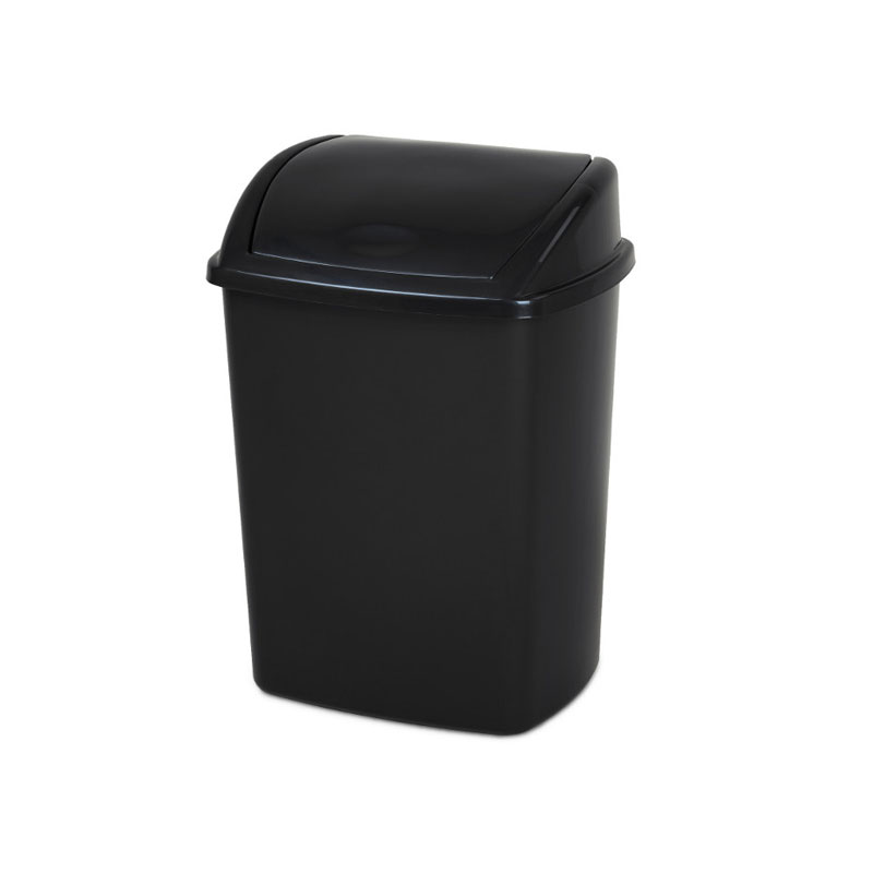 Waste bin with swing lid 15 litres