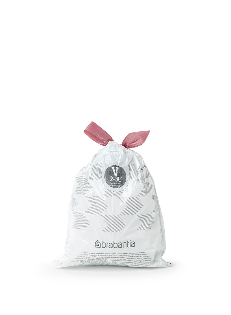 PerfectFit Waste bag with drawstring Code V 2-3 litres, Brabantia