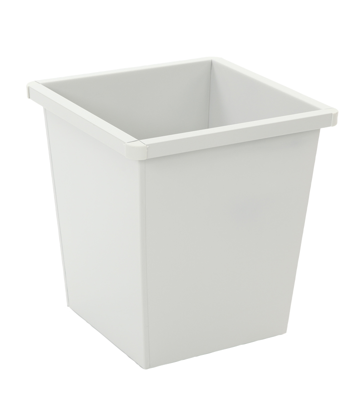 Square tapered waste paper bin, 27 litres