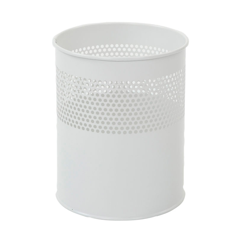 Semi perforated waste paper bin 10 litres