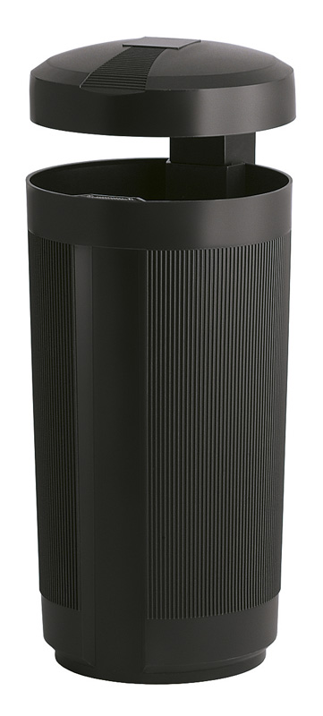 Outdoor waste bin with rain cover 50 litres
