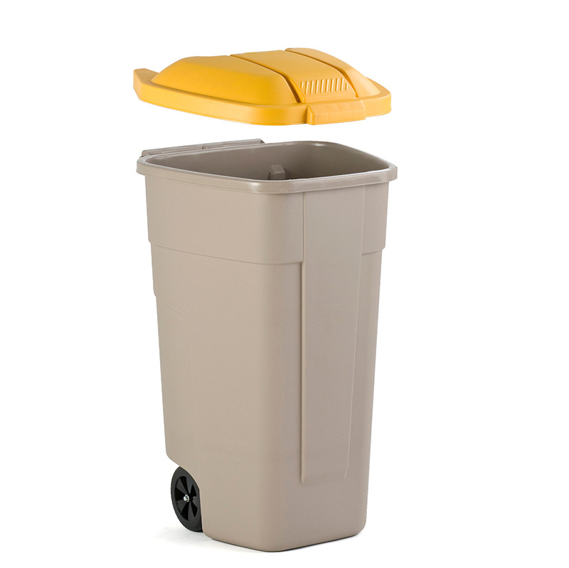 Mobile container 110 litres, yellow lid