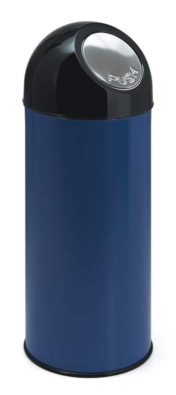 Waste bin with push lid 55 litres