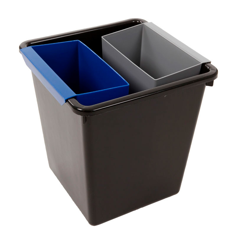 Square tapered waste paper bin 27 litres