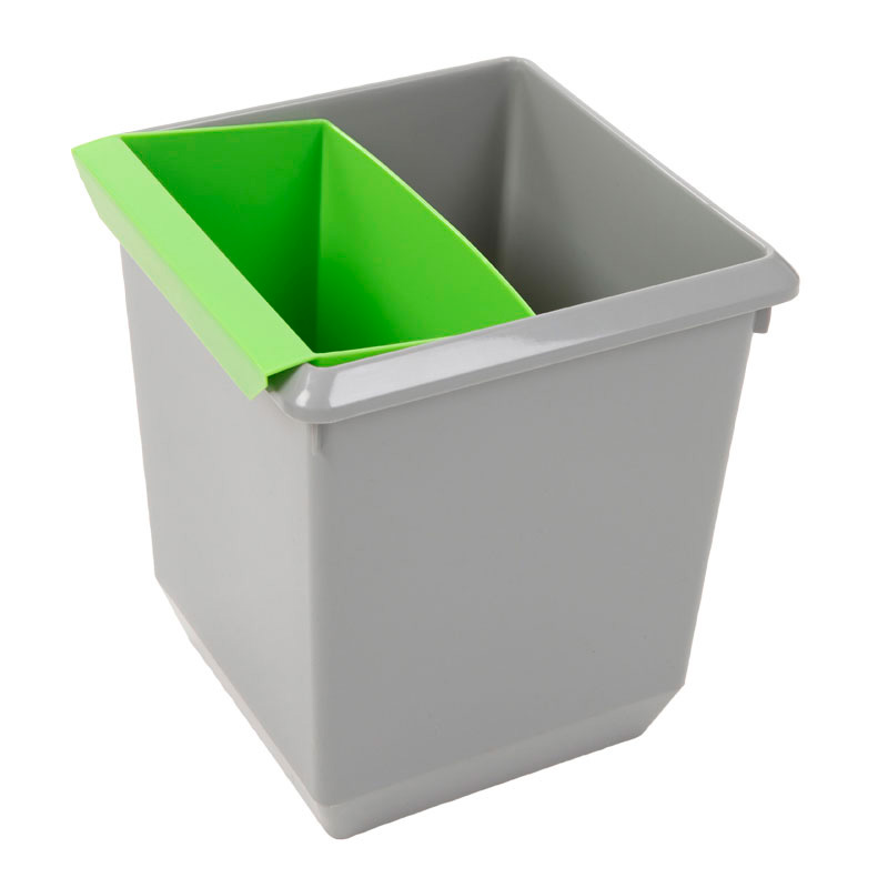 Square tapered waste paper bin 21 litres
