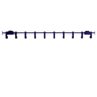 Pro-line Wall mounted coat rack 10 hooks