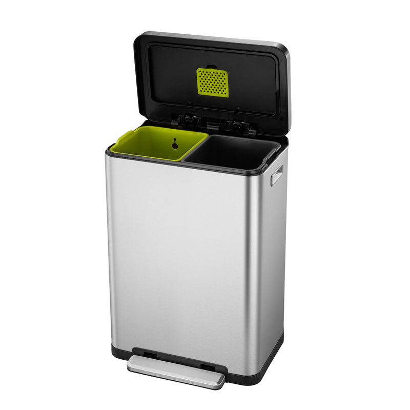 X-Cube Recycler Pedal Bin 20+20 litres, EKO