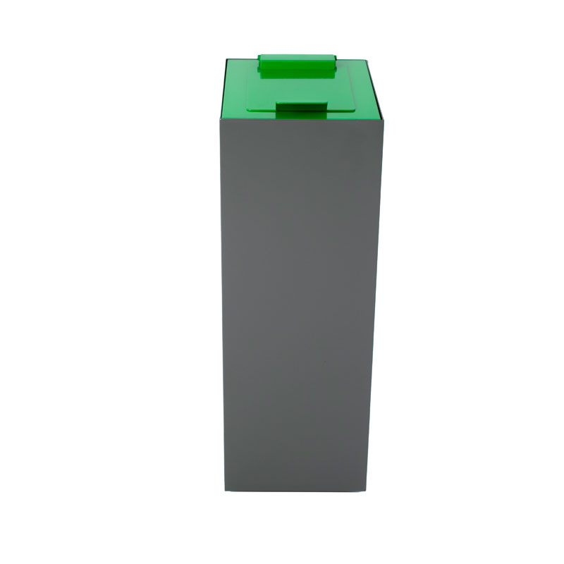 Top mit Klappendeckel für modulare Abfalltrennanlage