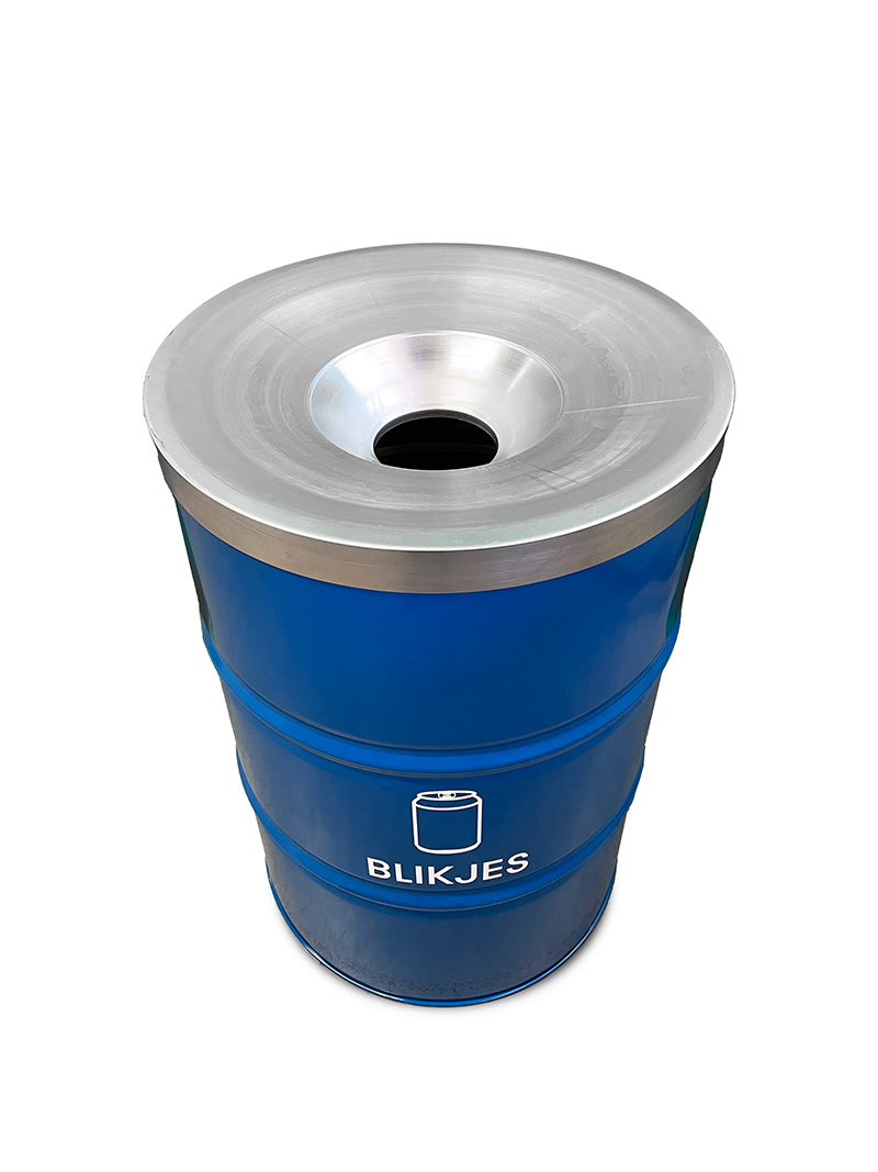 The BinBin Cans with flame-retardant lid 200 litres