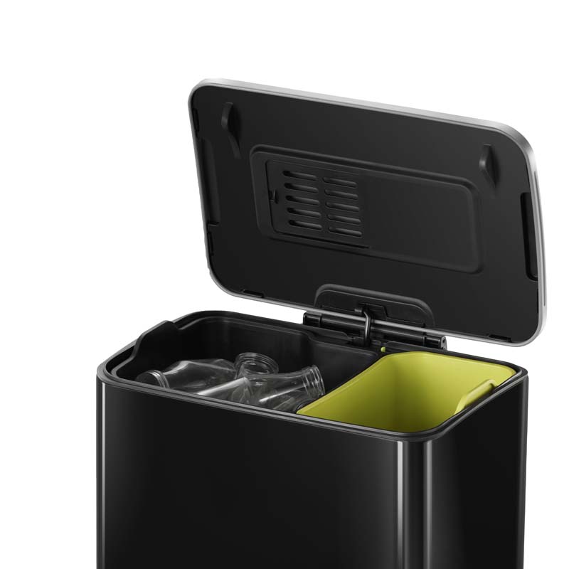 E-Cube Recycler Pedal Bin 28+18 litres, EKO