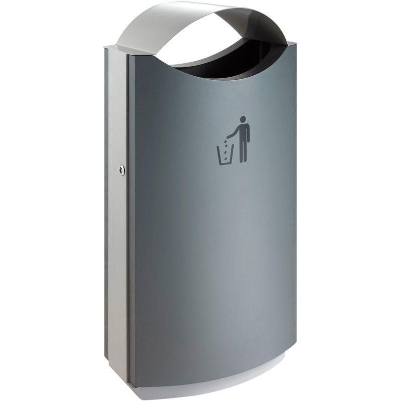 Outdoor Rubbish Bin with Cover 68 litres