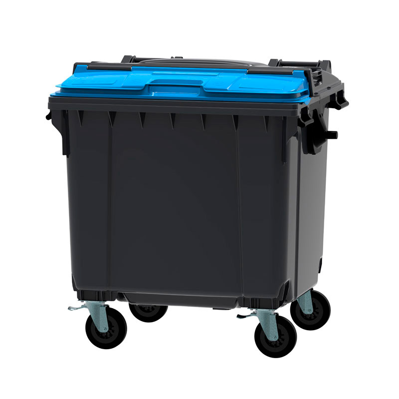 Container 1,100L Flat Lid