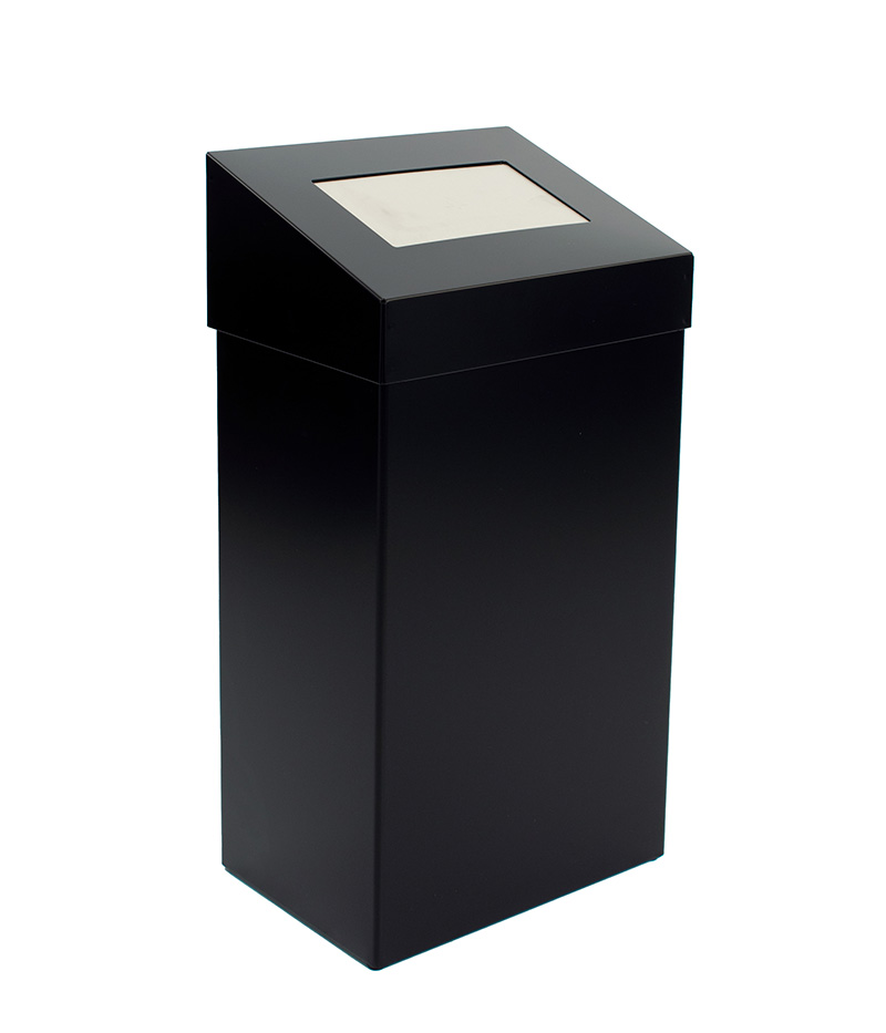 Waste bin with push lid 50 litres